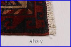 Vintage Hand-Knotted Area Rug 5'9 x 6'10 Traditional Wool Carpet