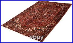 Vintage Hand-Knotted Area Rug 7'10 x 11'0 Traditional Wool Carpet