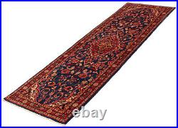 Vintage Hand-Knotted Turkish Carpet 3'2 x 10'3 Traditional Wool Rug
