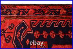 Vintage Handmade Tribal Geometric 4X6 Oriental Rug Farmhouse Boho Decor Carpet