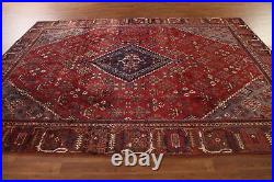 Vintage Red/ Brown Joshaghan Traditional Hand-knotted Living Room Rug 7'x11