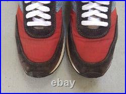 Visvim Attica Sneakers Men's Size 11 Red Brown Suede Canvas Lace Up Low Tops
